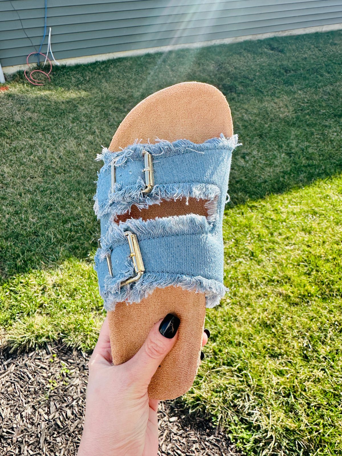 Laken Double Buckle Adjustable Comfort Sandal-4 Colors