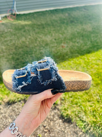 Laken Double Buckle Adjustable Comfort Sandal-4 Colors