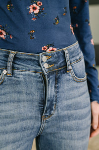 Judy Blue Eva High Waist Flare Tummy Control Double Button WB