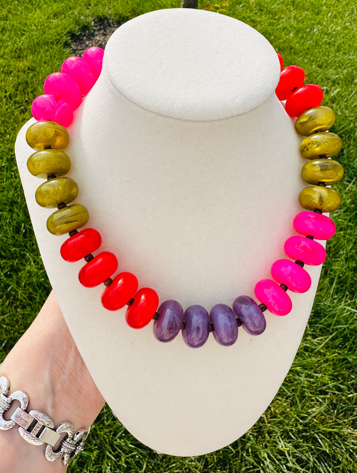 Color Crush Beaded Statement Necklace