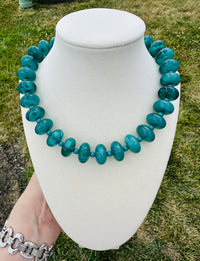 Laguna Turquoise Blue Beaded Necklace PREORDER