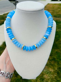 Blue Lagoon Beaded Necklace PREORDER