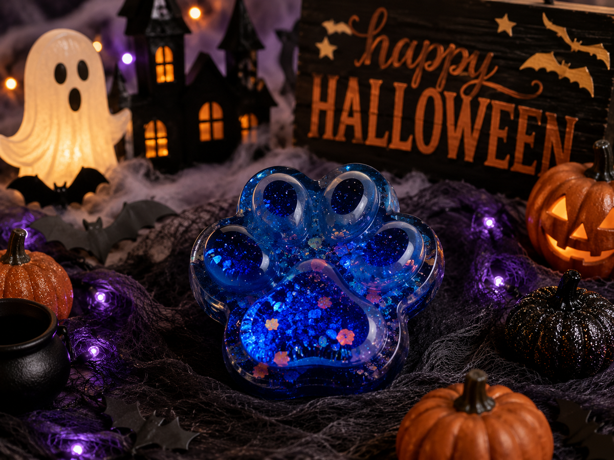 Halloween Galaxy Paw Gel Squishy – Sensory Fidget Toy