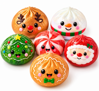 Christmas Dumpling Glitter Gel Squishy – Mystery Style