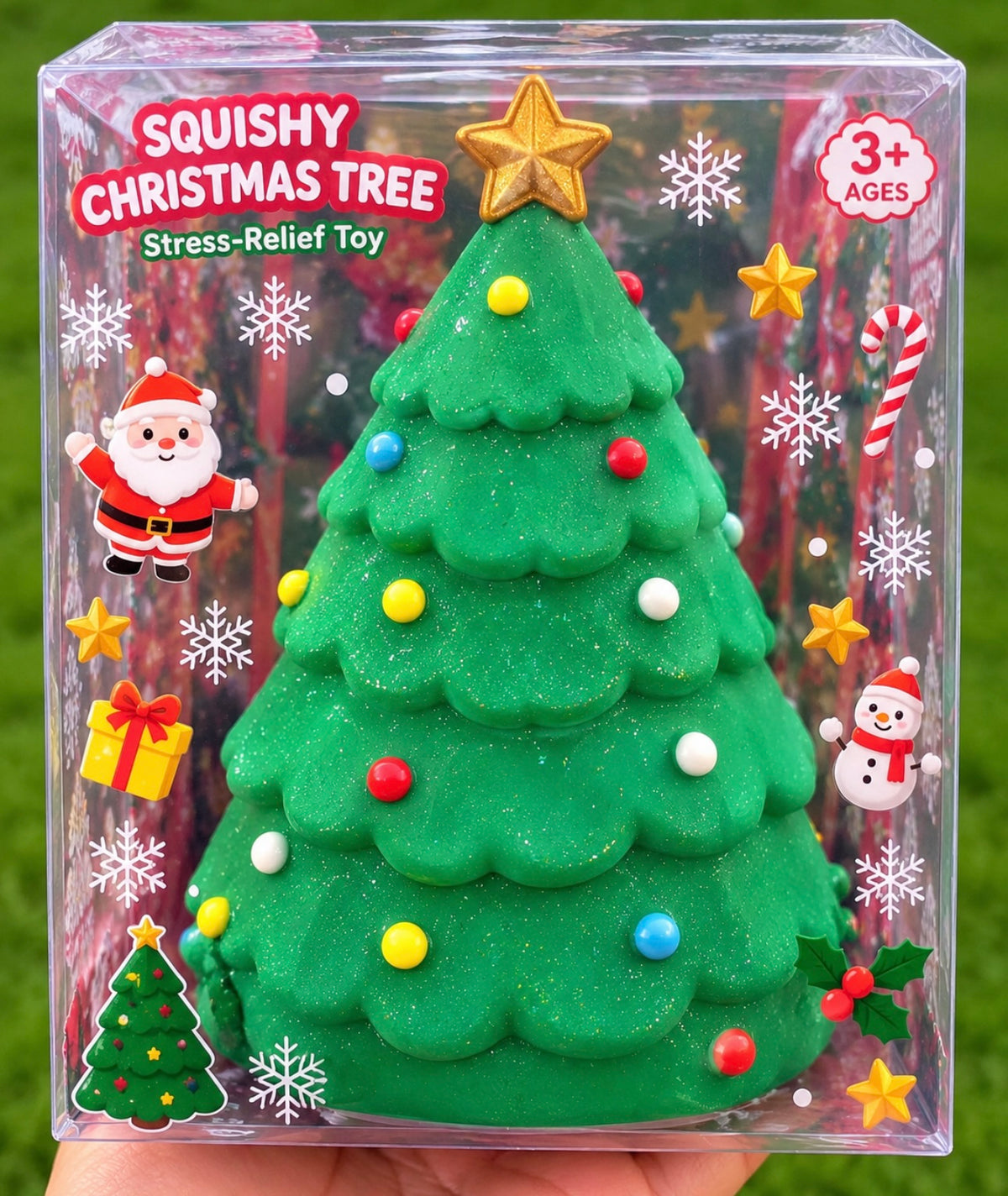 Jumbo Christmas Tree Squishy – Giant Holiday Sensory Toy PREORDER