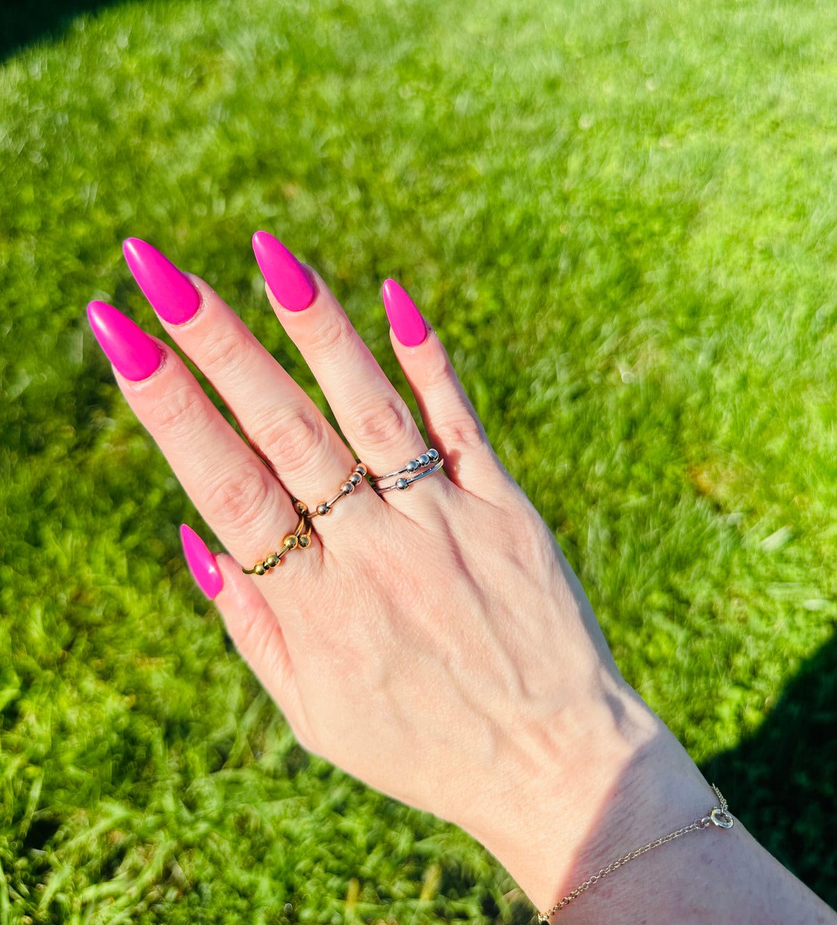 The Calm Current Waterproof Adjustable Anxiety Fidget Ring