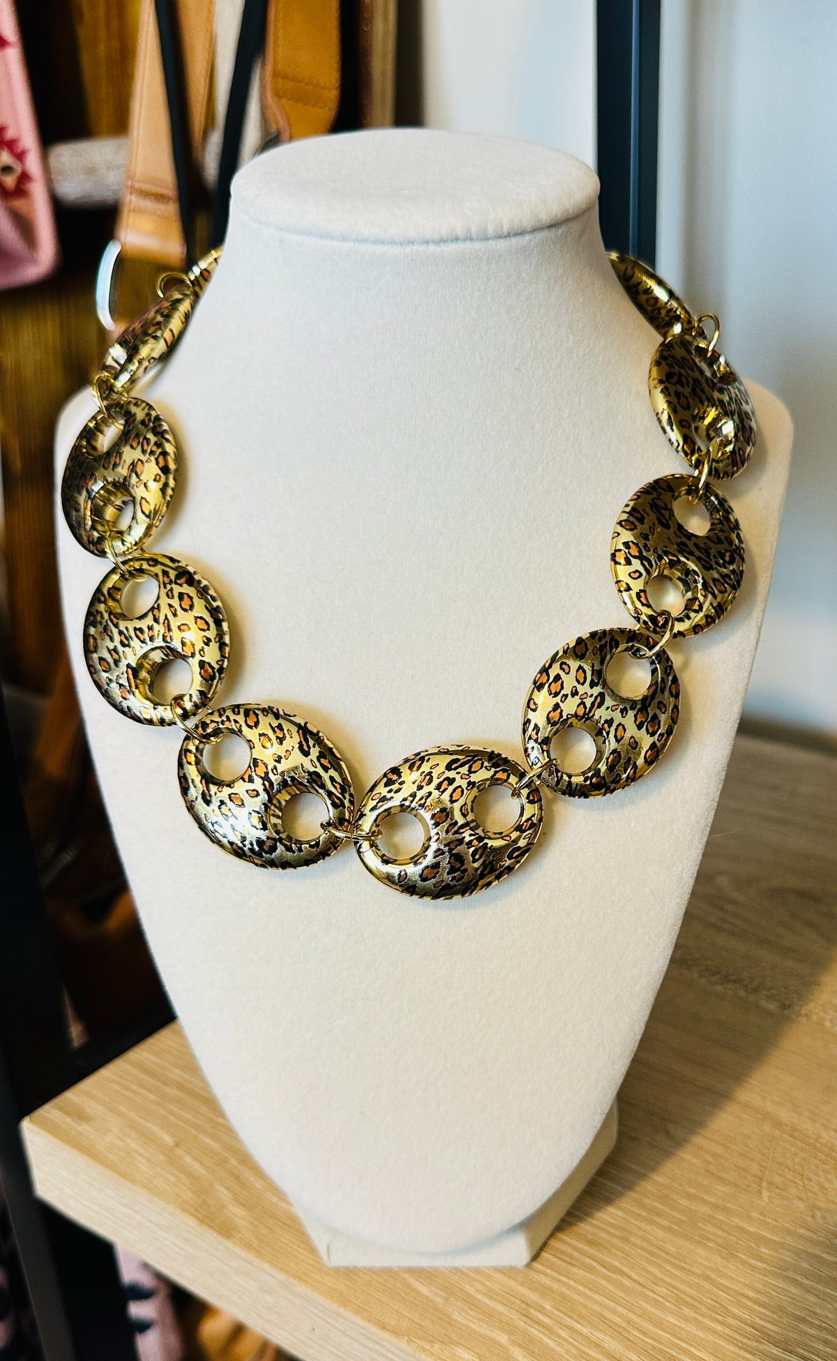 Wild Side Leopard Statement Necklace