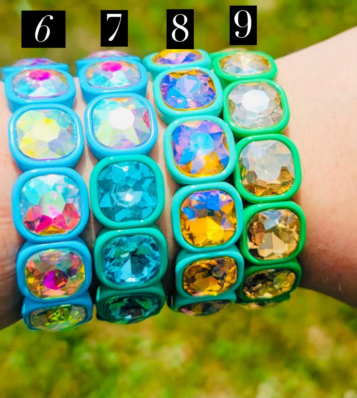 Sugar Gems Coastal Collection Stretch Bracelet