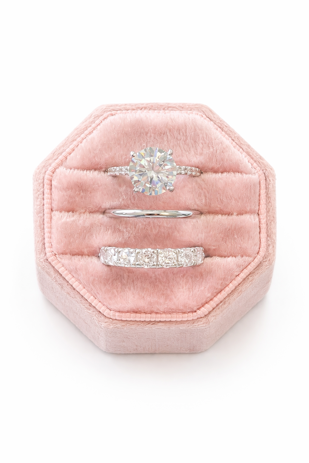 Everleigh Luxe 3 Piece Ring Set- Silver