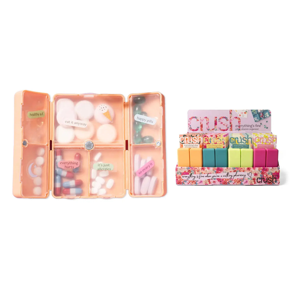 Crush Everything’s Fine Pill & Vitamin Case
