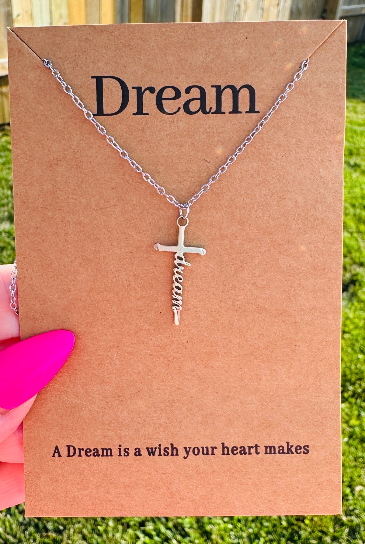 Waterproof Dream Cross Necklace