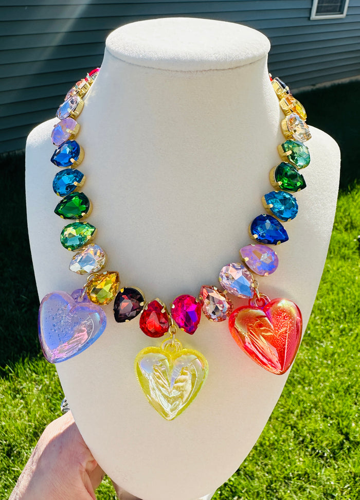 Hearts Jewel Candy Necklace