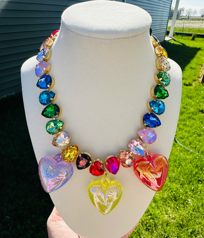 Hearts Jewel Candy Necklace