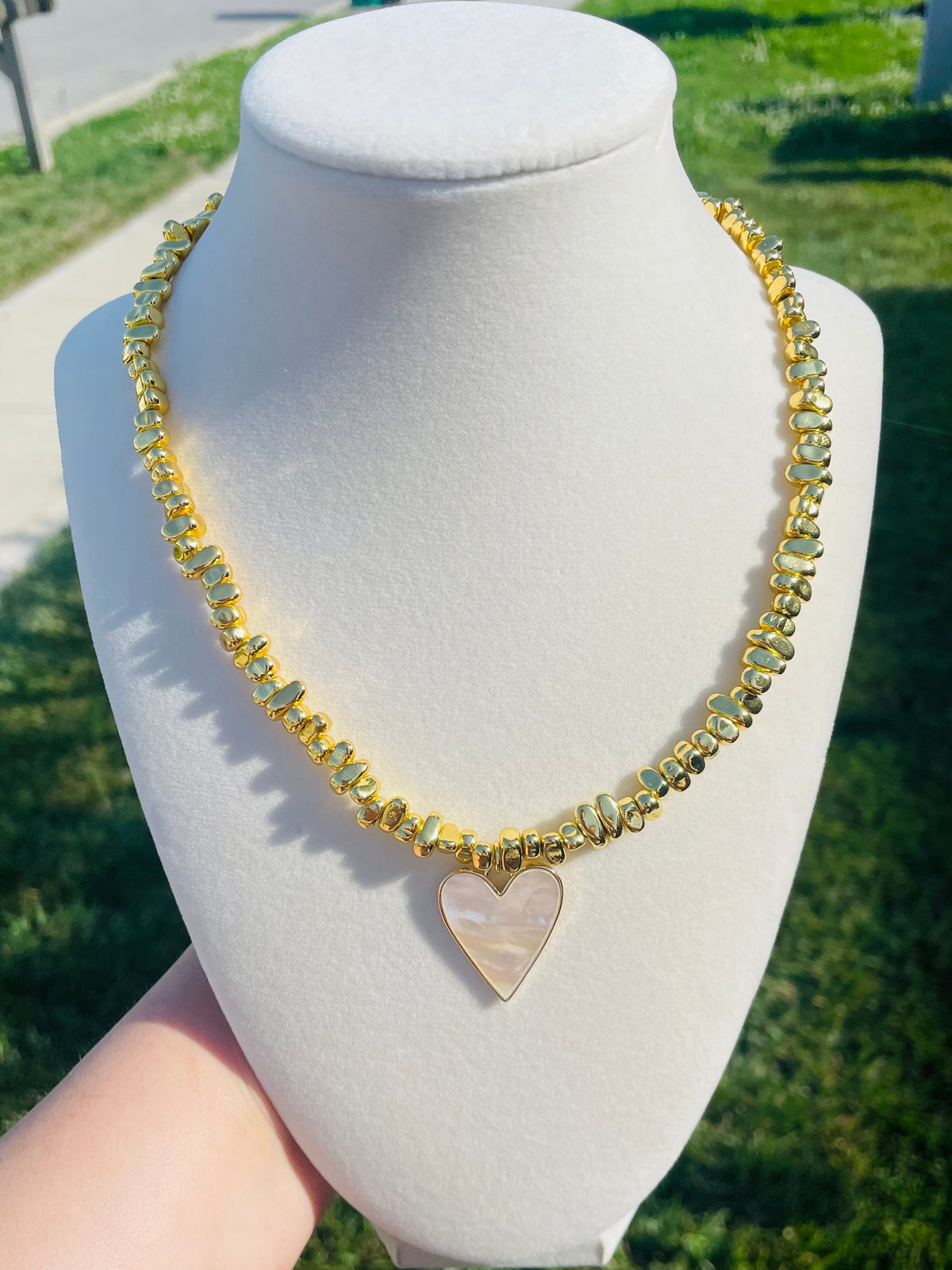 Ivory Tide Heart Necklace