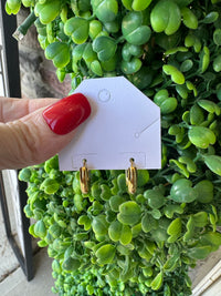 Sloane Two-Tone Waterproof Hoop Earrings