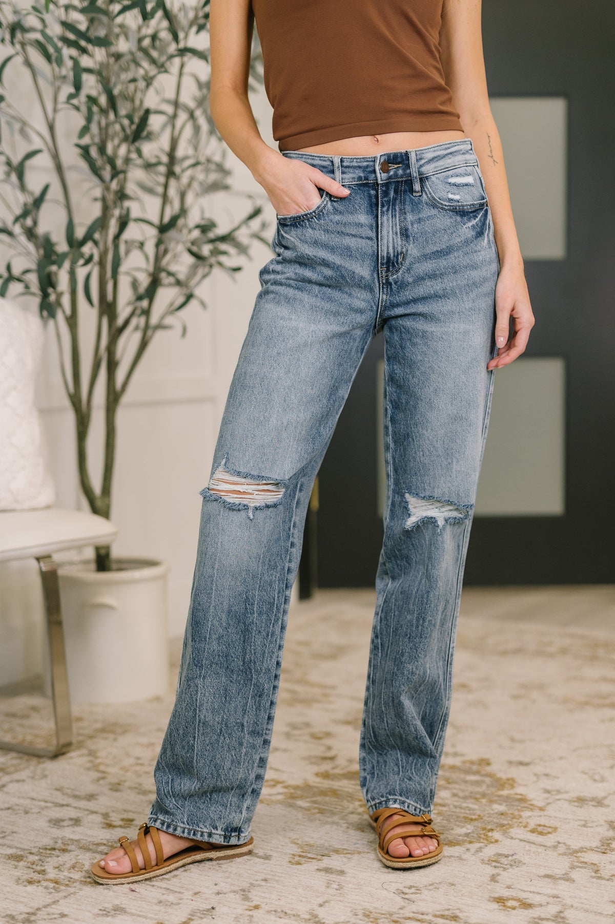 Judy Blue Kayla High Waist Rigid Magic Slim Straight