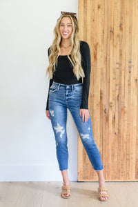 Judy Blue Kyla Destroyed Hi Waist Relaxed Fit