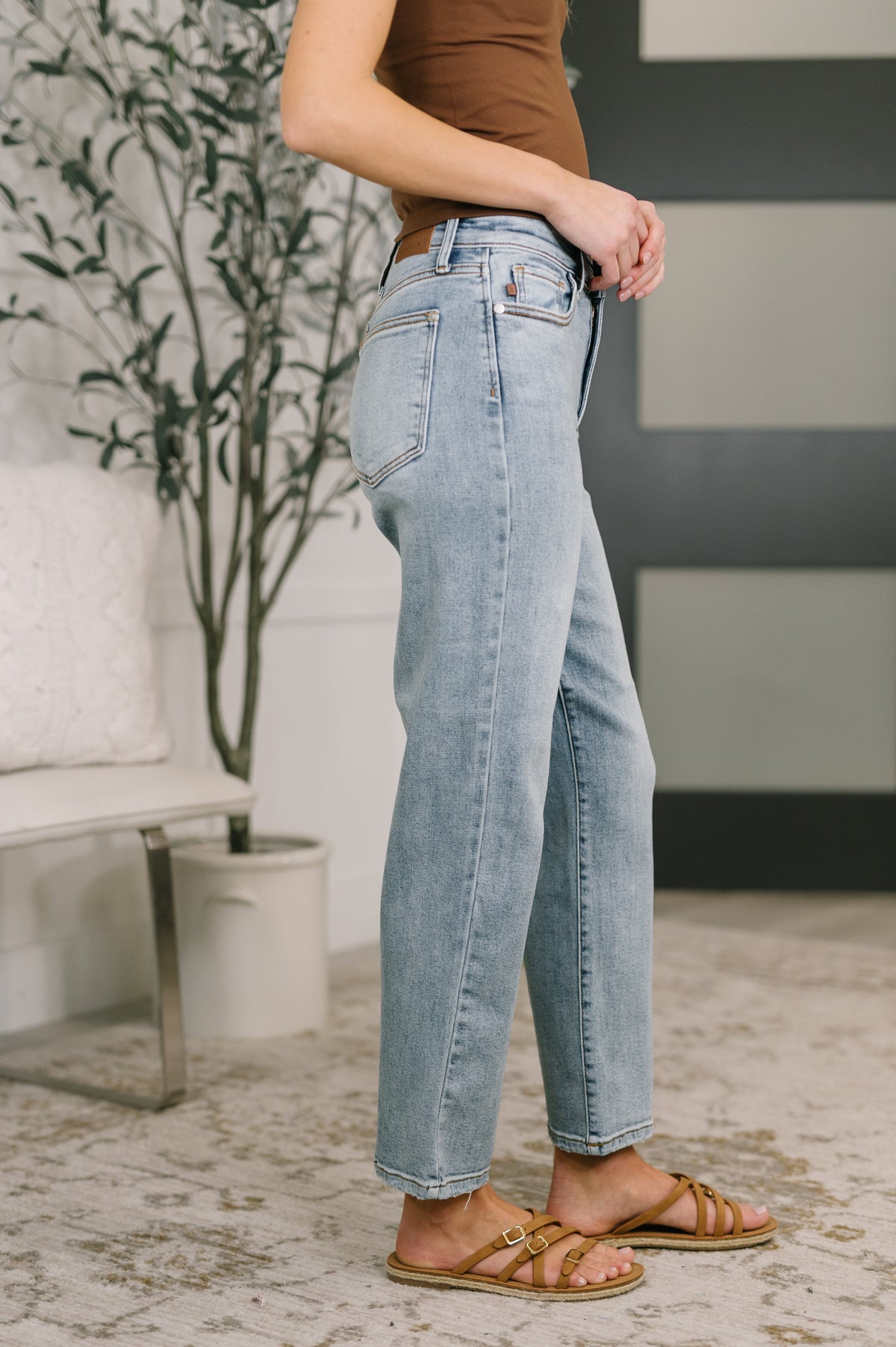 Judy Blue Natalie High Waist Ankle Straight
