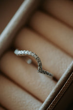Stevie Chevron Sterling Silver Band Ring