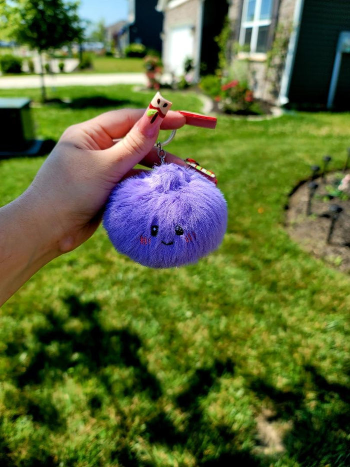 Fuzzy Dumpling Keychains