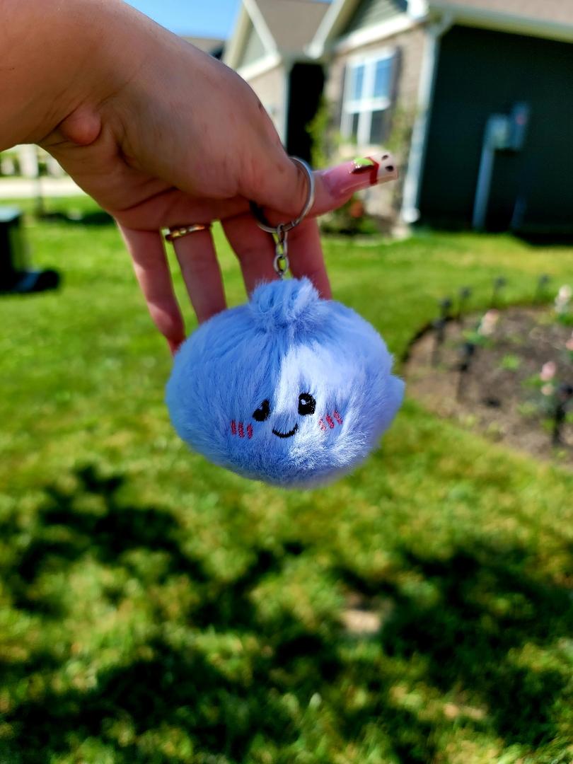 Fuzzy Dumpling Keychains