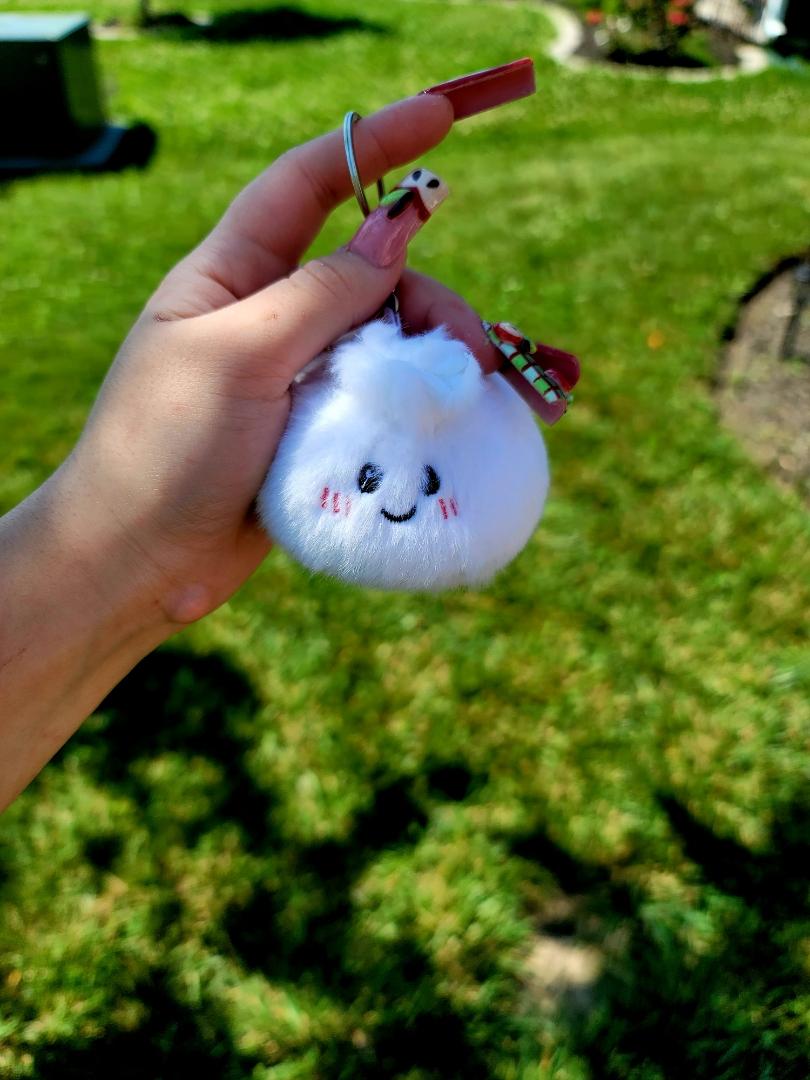 Fuzzy Dumpling Keychains