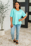 Take It Easy Slouchy Tee in Mint