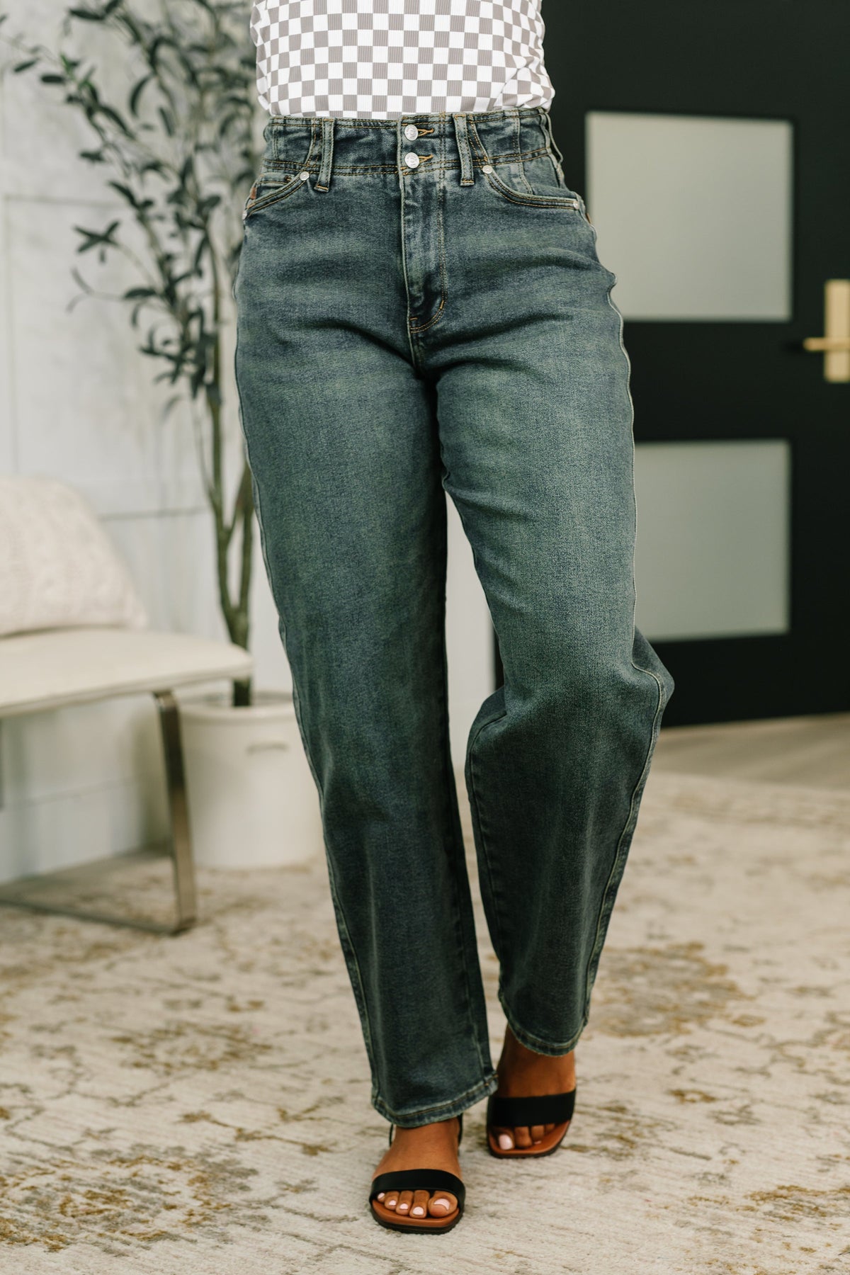 Judy Blue Teressa High Waist Marlow Jean with Hollywood Waist