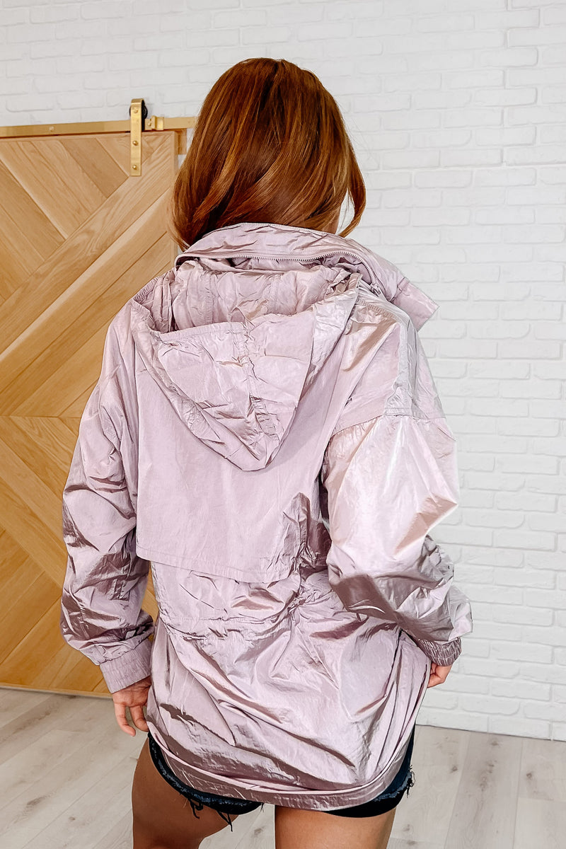 Track Snack Windbreaker in Mauve