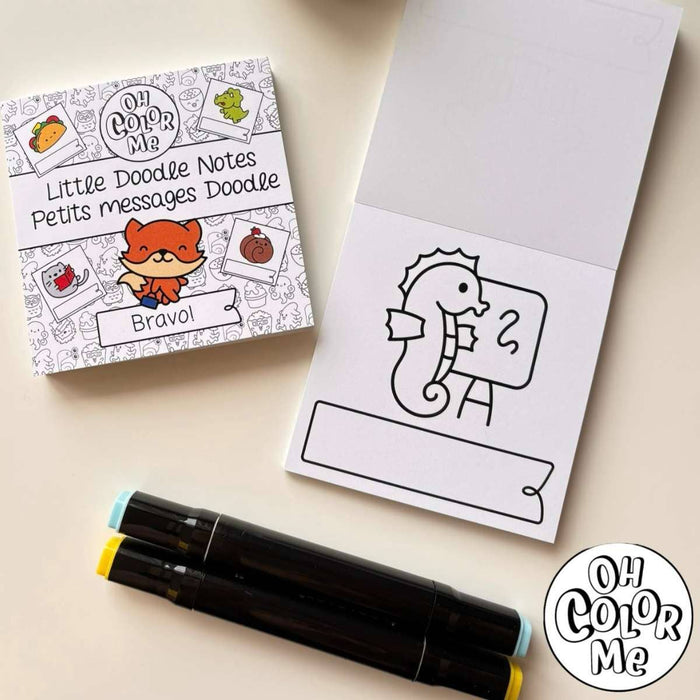 Mini Coloring Book Little Doodle Notes