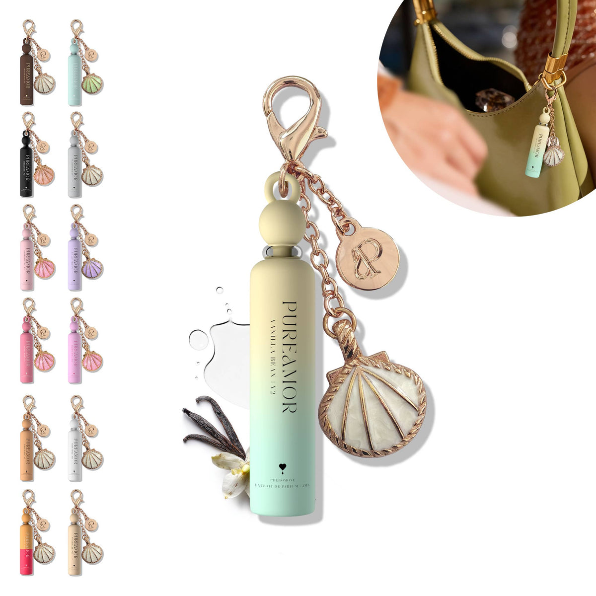 Vanilla Bean | Pheromone Keychain Perfume Oil - 2ml