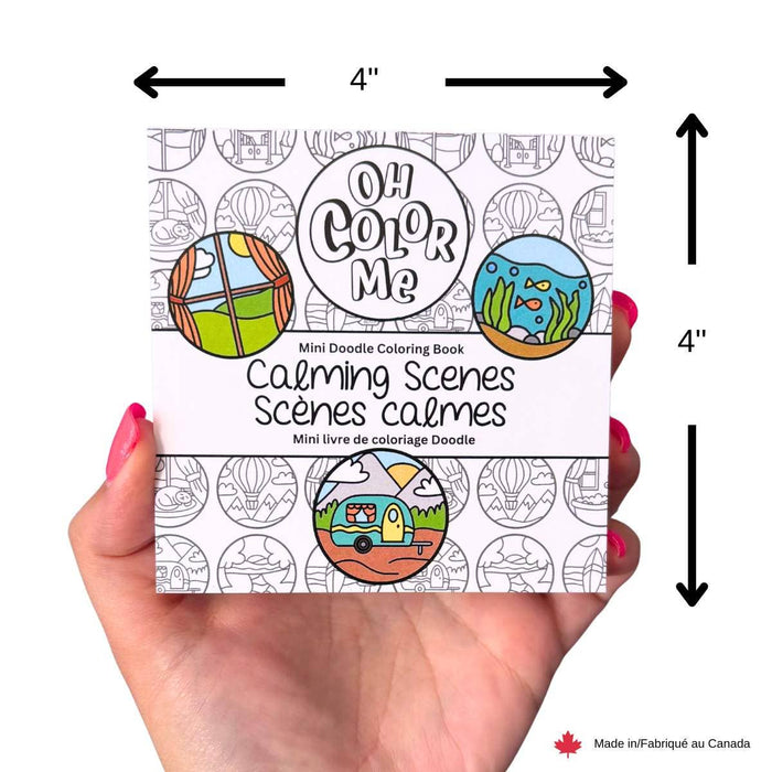 Mini Coloring Book Calming Scenes