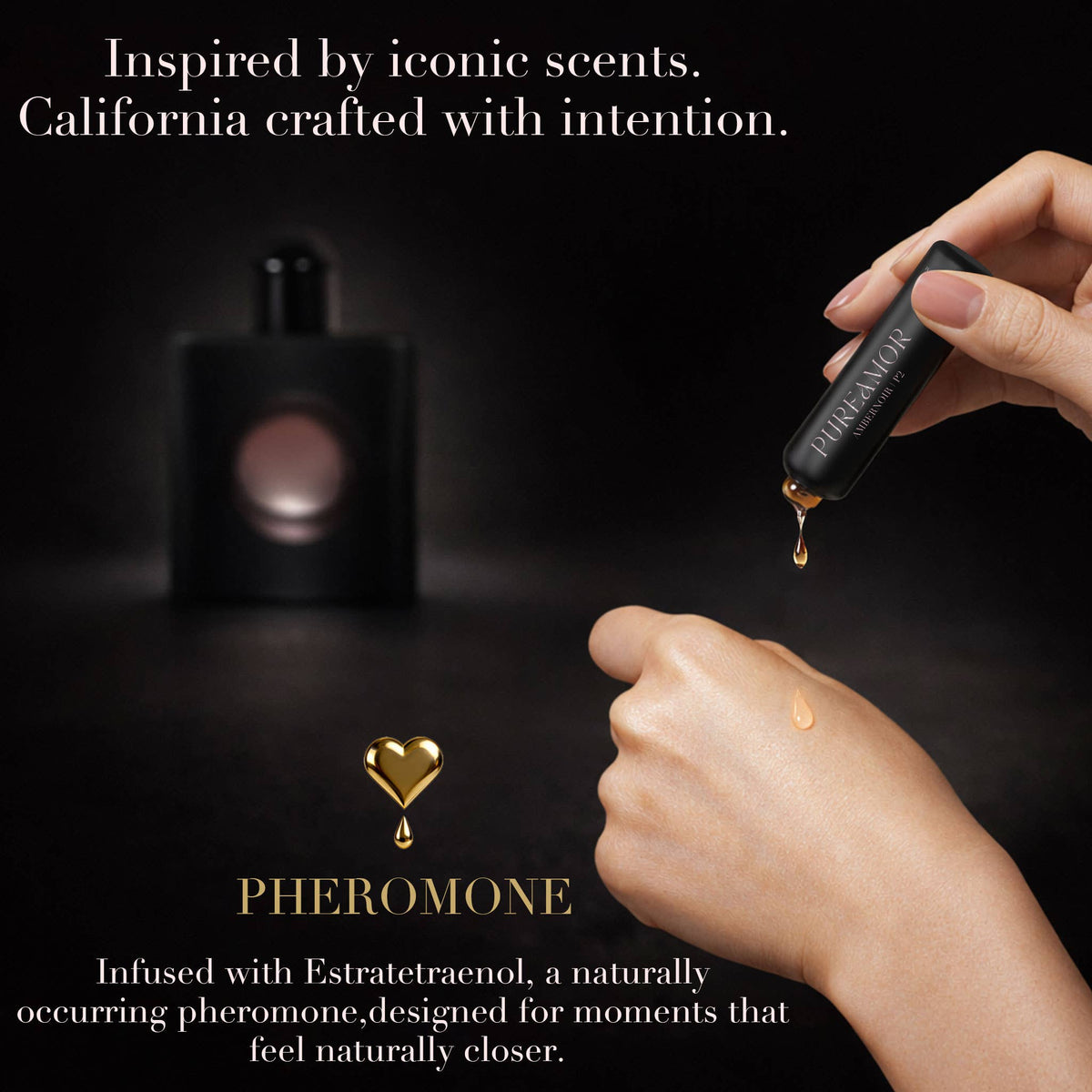 Amber Noir | Pheromone Keychain Perfume Oil - 2ml