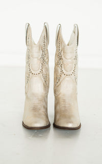 Houston Studded Boots in Champagne