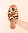 Spirited Dual Strap Slide in Leopard
