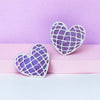 Purple Disco Heart Vent Clip Set