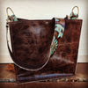 Hair on Hide Box bag Laredo Side Accents and Strap