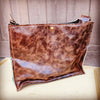 Box Handbag w/  Turquoise Metallic no fringe