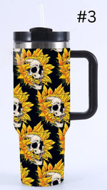 PREORDER: 40 oz Insulated Skull Tumblers in Assorted Designs