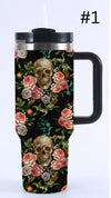 PREORDER: 40 oz Insulated Skull Tumblers in Assorted Designs