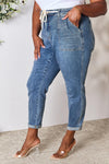 Judy Blue Full Size High Waist Drawstring Joggers Denim Jeans
