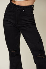 Judy Blue Full Size High Waist Distressed Flare Jeans