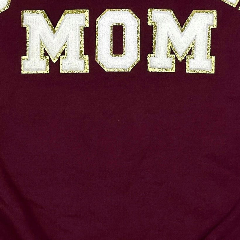 PREORDER: Track Mom Chenille Patch Sweatshirt