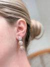 PREORDER: Sporty Rhinestone Trio Dangle Earrings in Assorted Styles