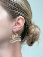 PREORDER: Cowgirl Bride Crystal Dangle Earrings in Two Colors