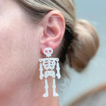 PREORDER: Glow in the Dark Skeleton Dangle Earrings