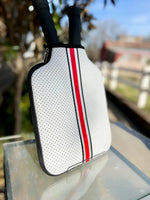 PREORDER: Pickleball Paddle Cover in White/Red