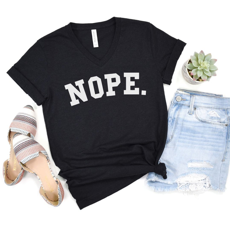PREORDER: Nope V-Neck Graphic Tee