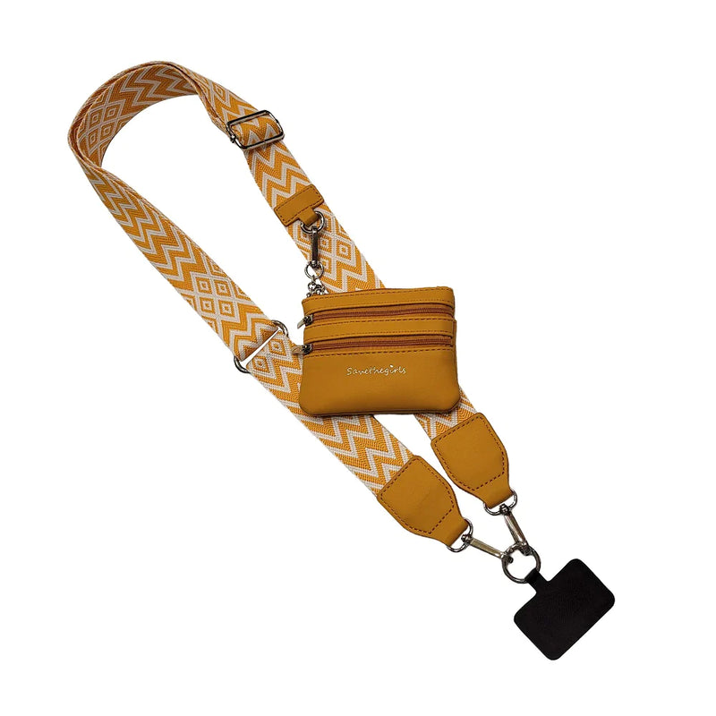 PREORDER: Clip & Go Strap With Pouch Chevron Collection In Assorted Colors