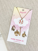 PREORDER: Sports Charm Necklace Cluster Sets in Assorted Styles